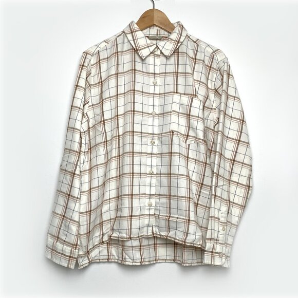 Marmot Boyfriend Flannel Shirt - Cream - Picture 1 of 5